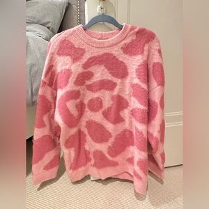 Worn only a few times - pink knit Bershka sweater